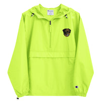 Embroidered Color Rottie Champion Packable Jacket