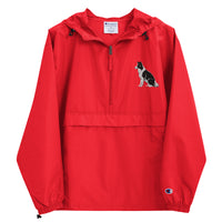 Embroidered Collie Craze Boy Champion Packable Jacket