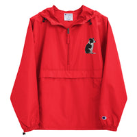 Embroidered Collie Craze Girl Champion Packable Jacket