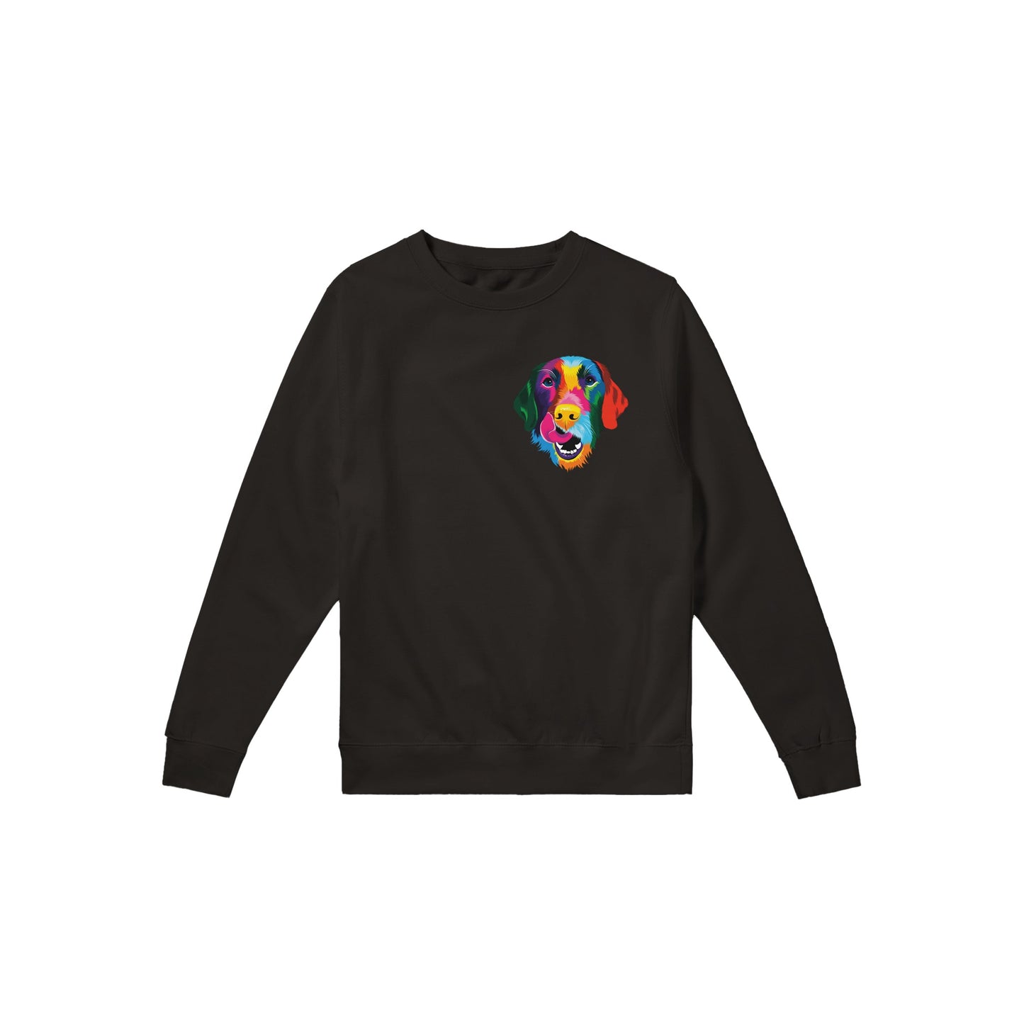 Color Silly Lab Printed Premium Crewneck Sweatshirt