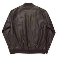 Golden Boy Classic Embroidered Leather Bomber Jacket