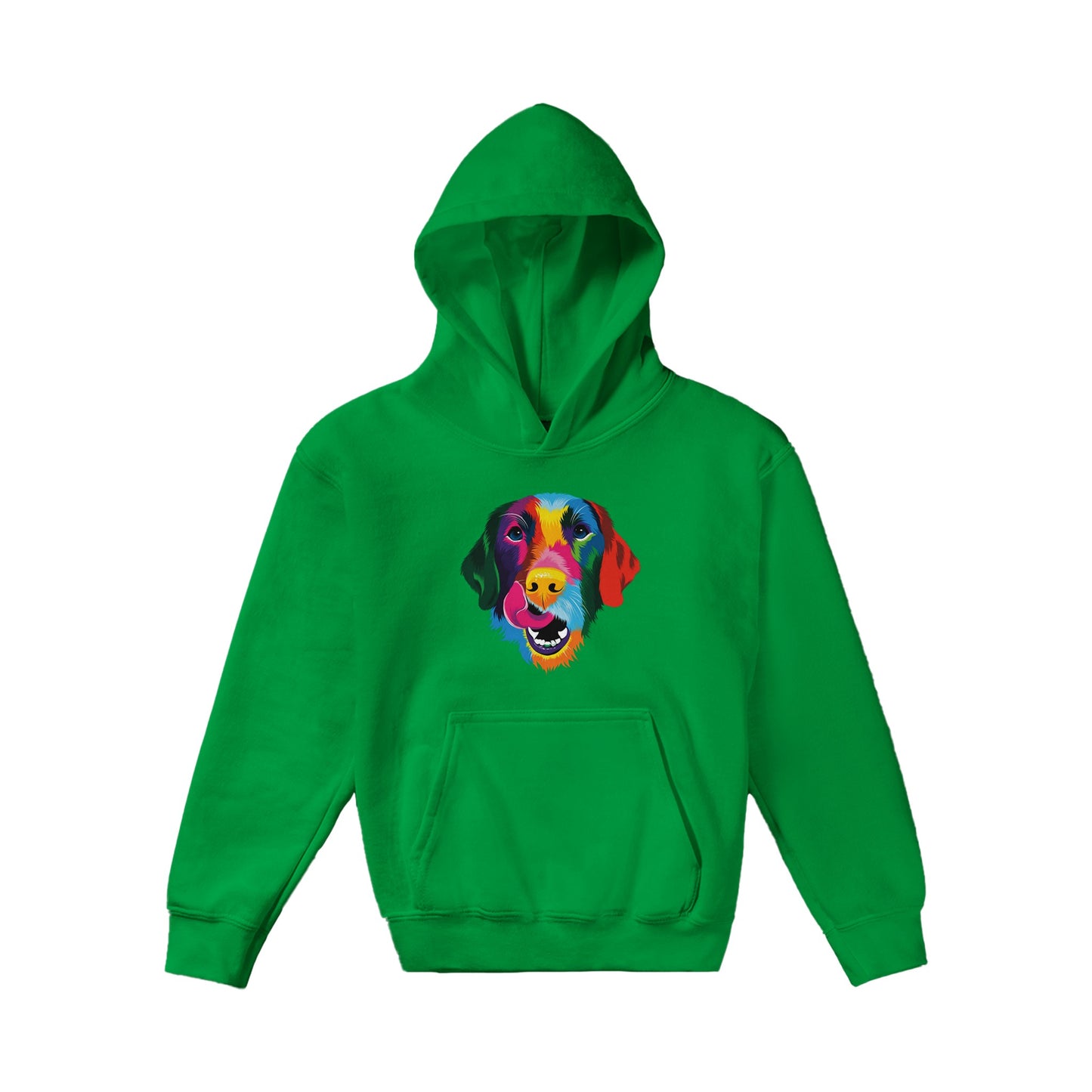 Color Silly Lab Printed Kids Pullover Hoodie