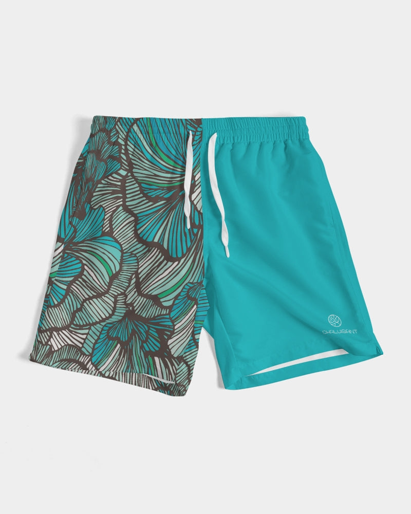 Men's Sea Petal Swirl Swim Trunks with UPF 50+