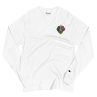 Embroidered Color Silly Lab Men's Champion Long Sleeve Shirt