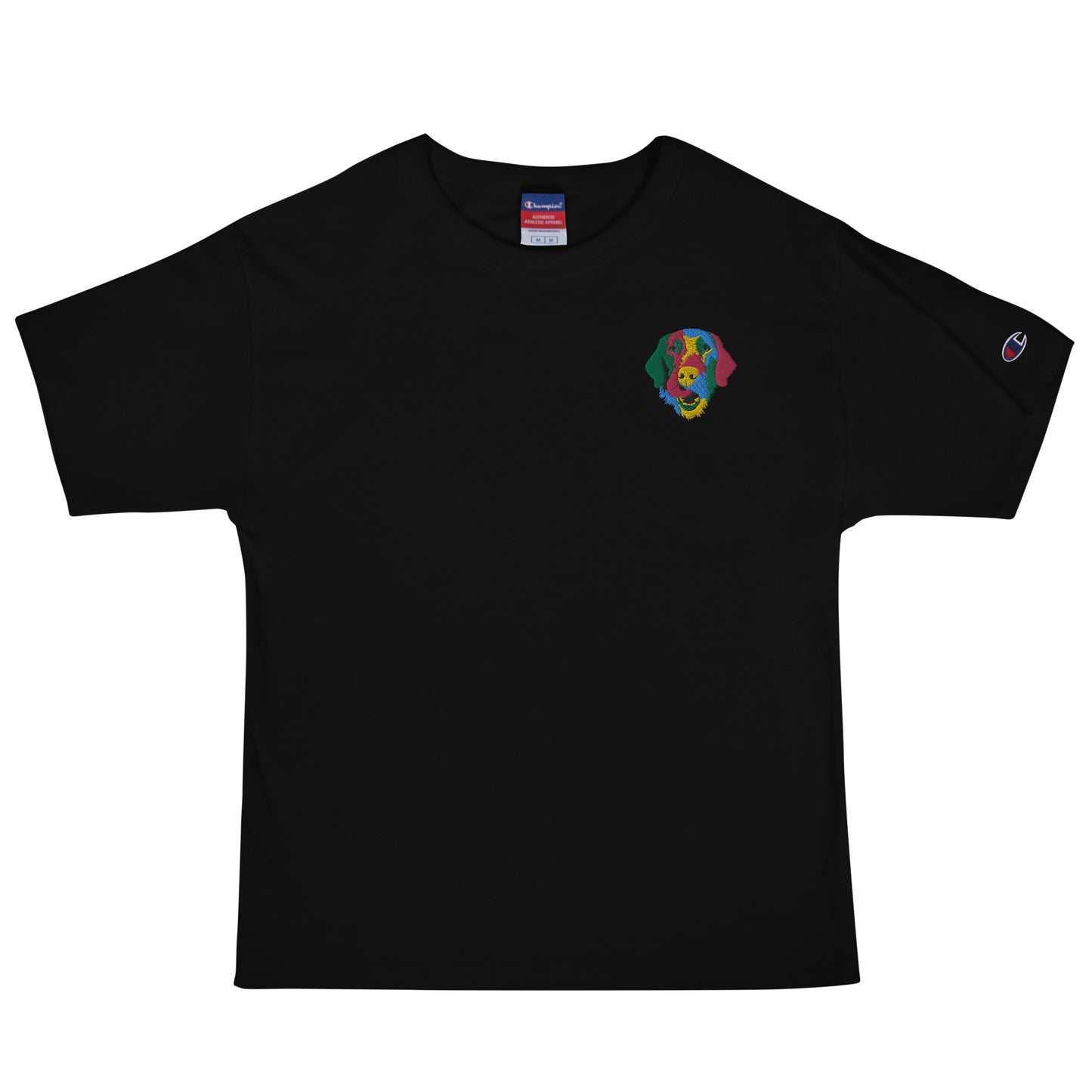 Embroidered Color Silly Lab Men's Champion T-Shirt