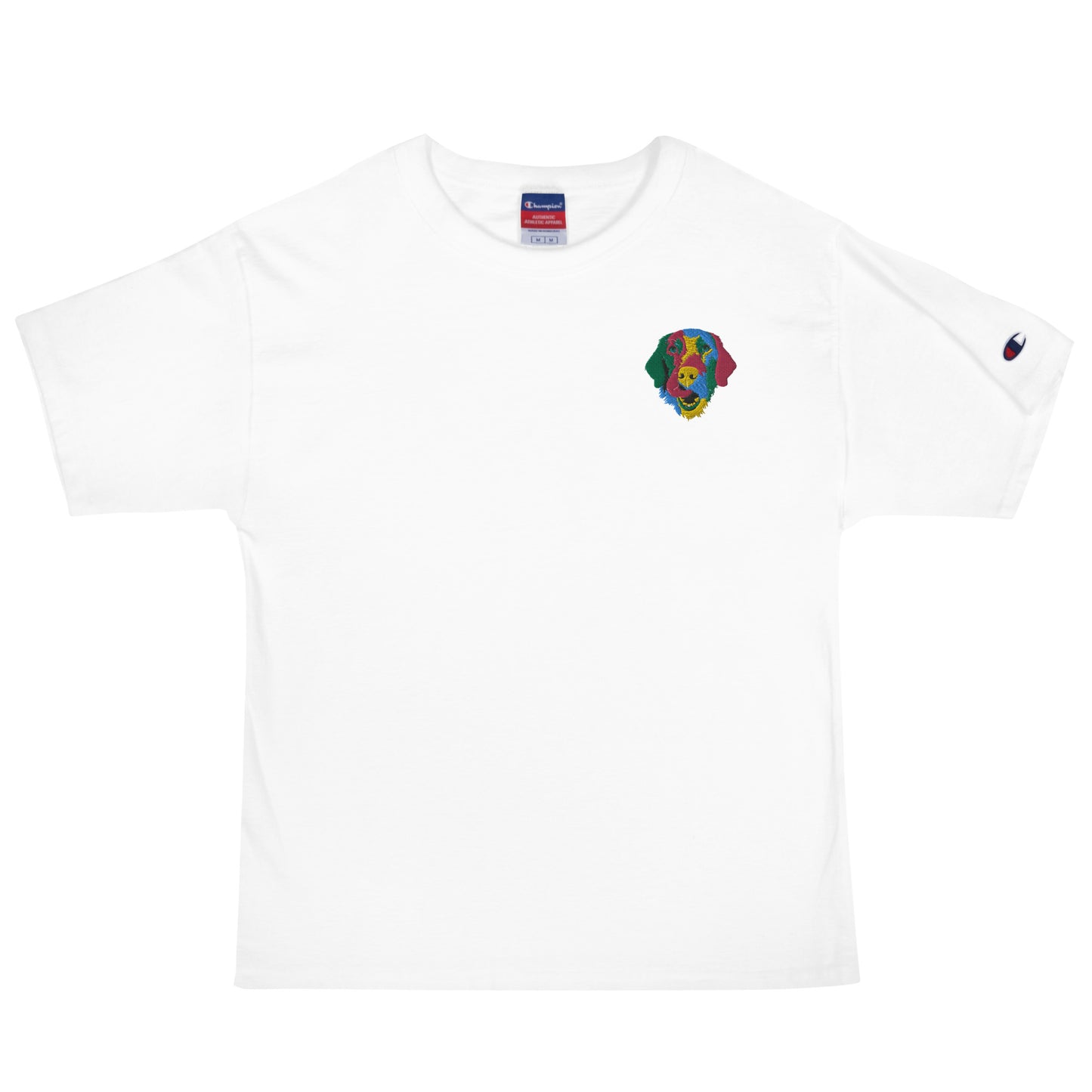 Embroidered Color Silly Lab Men's Champion T-Shirt