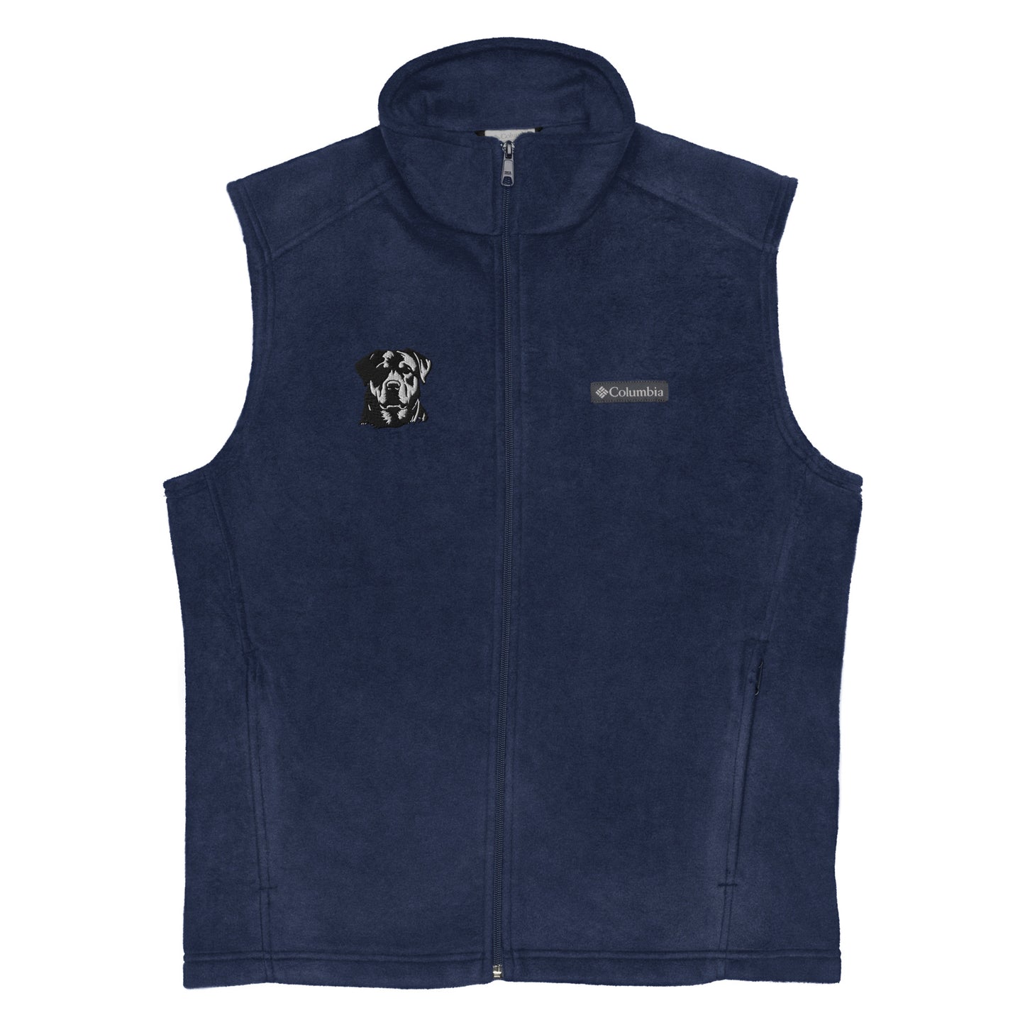 Embroidered Classic Rottie Men’s Columbia Fleece Vest