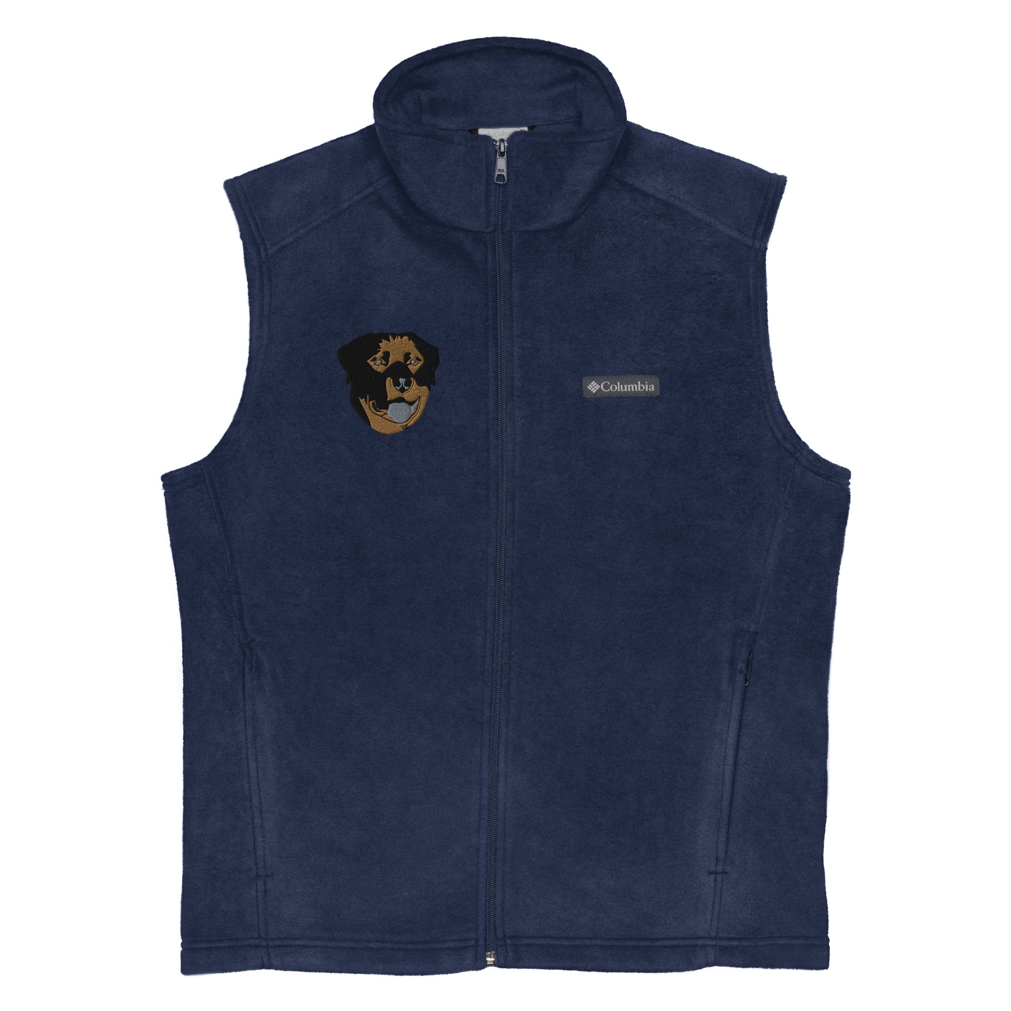 Embroidered Color Rottie Men’s Columbia Fleece Vest