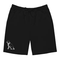 Embroidered Collie Craze Boy Men's Fleece Shorts