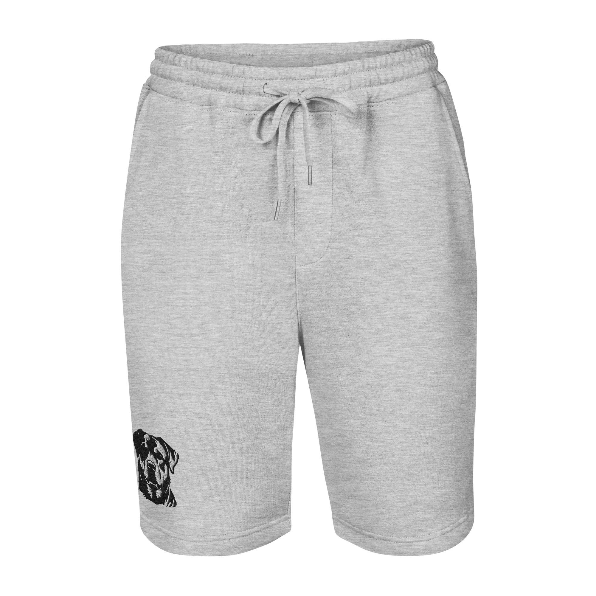 Embroidered Classic Rottie Men's fleece shorts