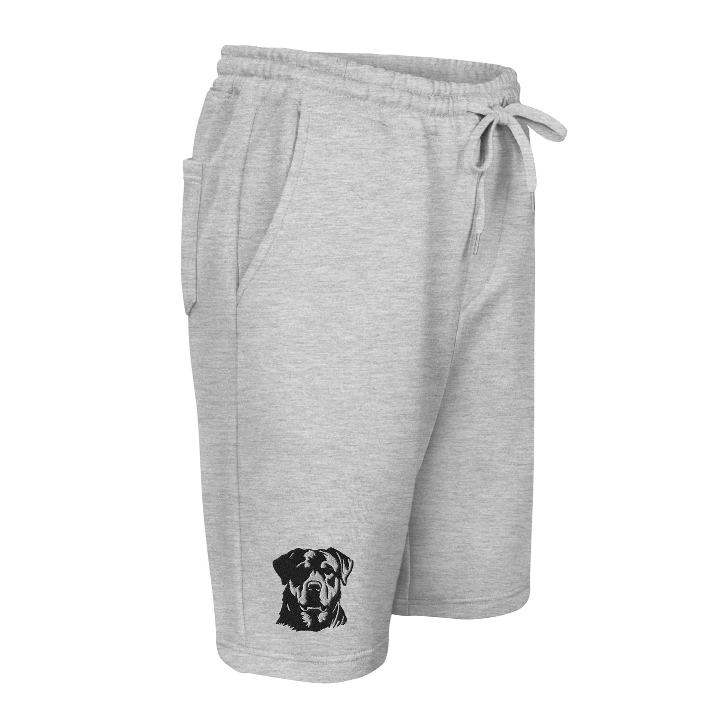 Embroidered Classic Rottie Men's fleece shorts