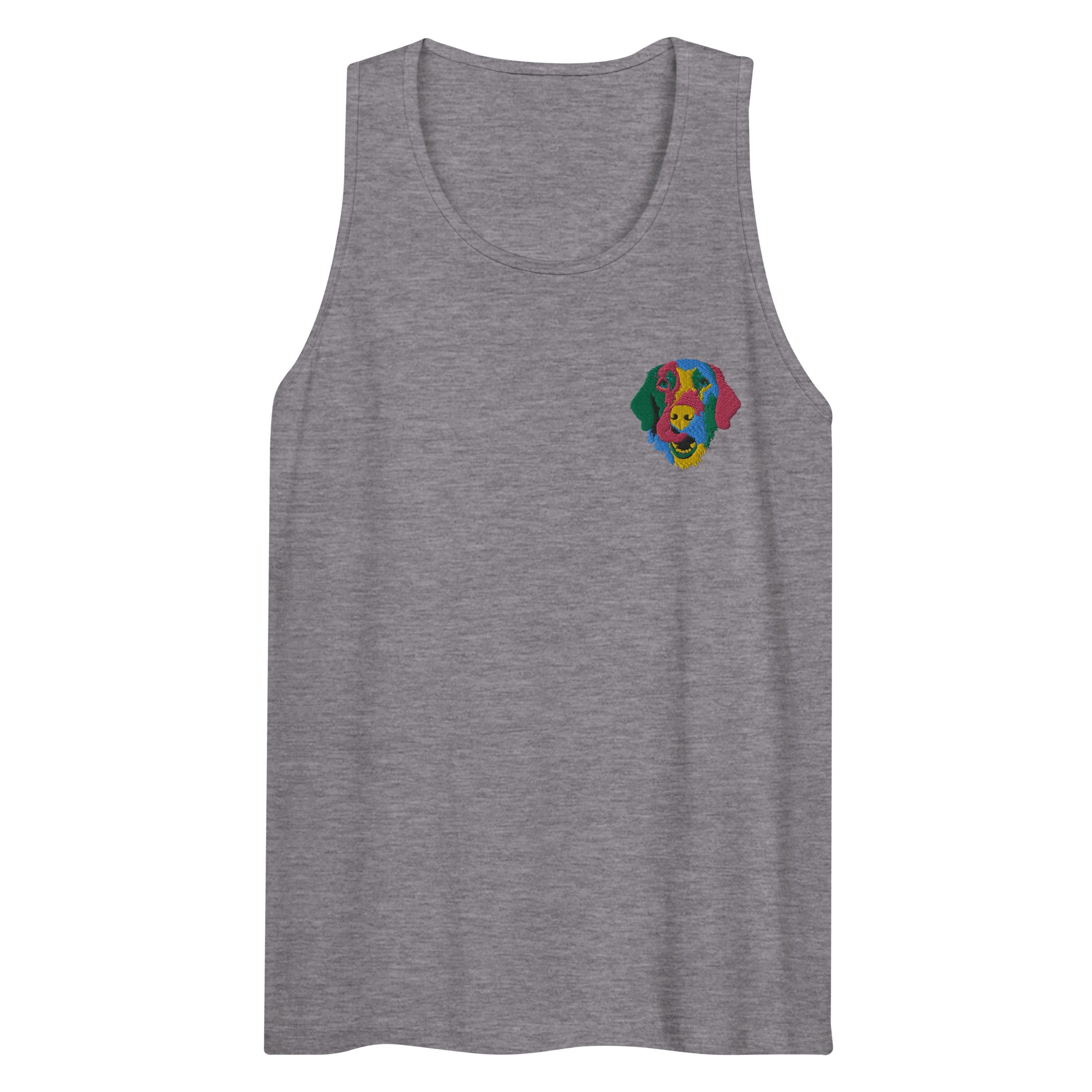 Embroidered Color Silly Lab Men’s Premium Tank