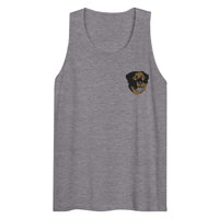 Embroidered Color Rottie Men’s Premium Tank Top