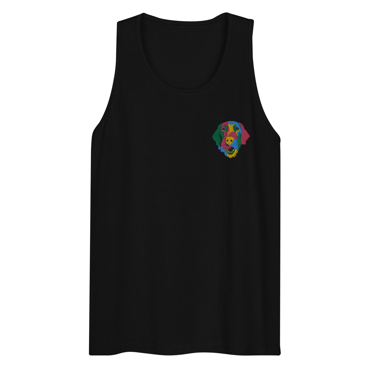 Embroidered Color Silly Lab Men’s Premium Tank