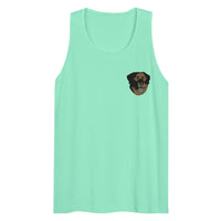 Embroidered Color Rottie Men’s Premium Tank Top