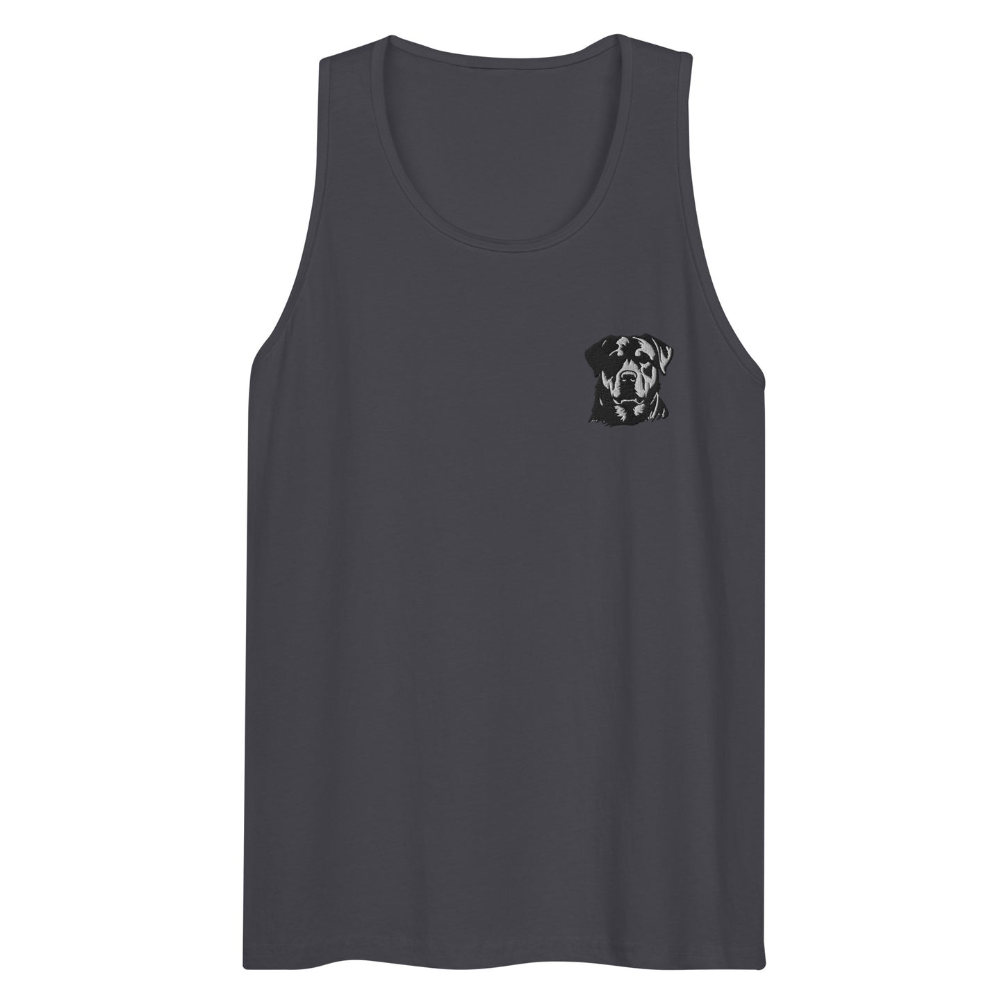 Embroidered Classic Rottie Men’s Premium Tank Top