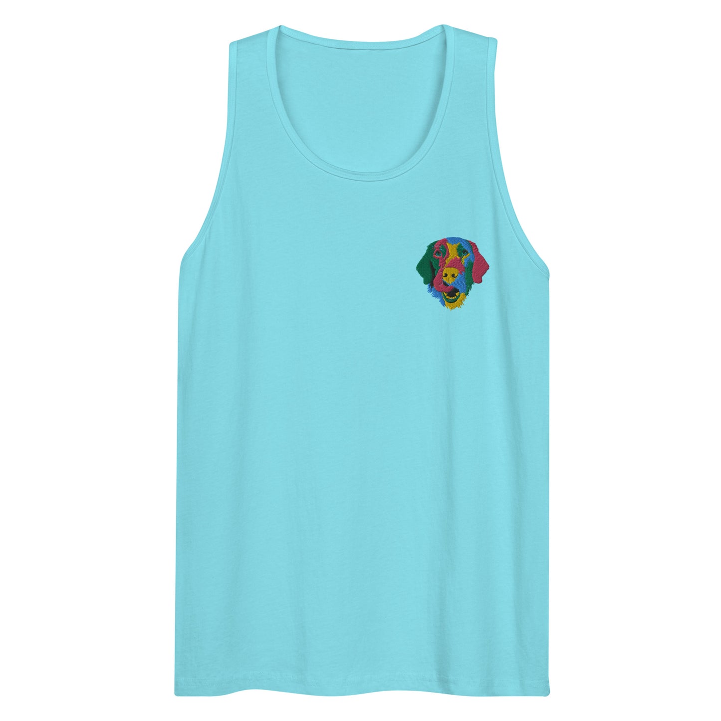 Embroidered Color Silly Lab Men’s Premium Tank