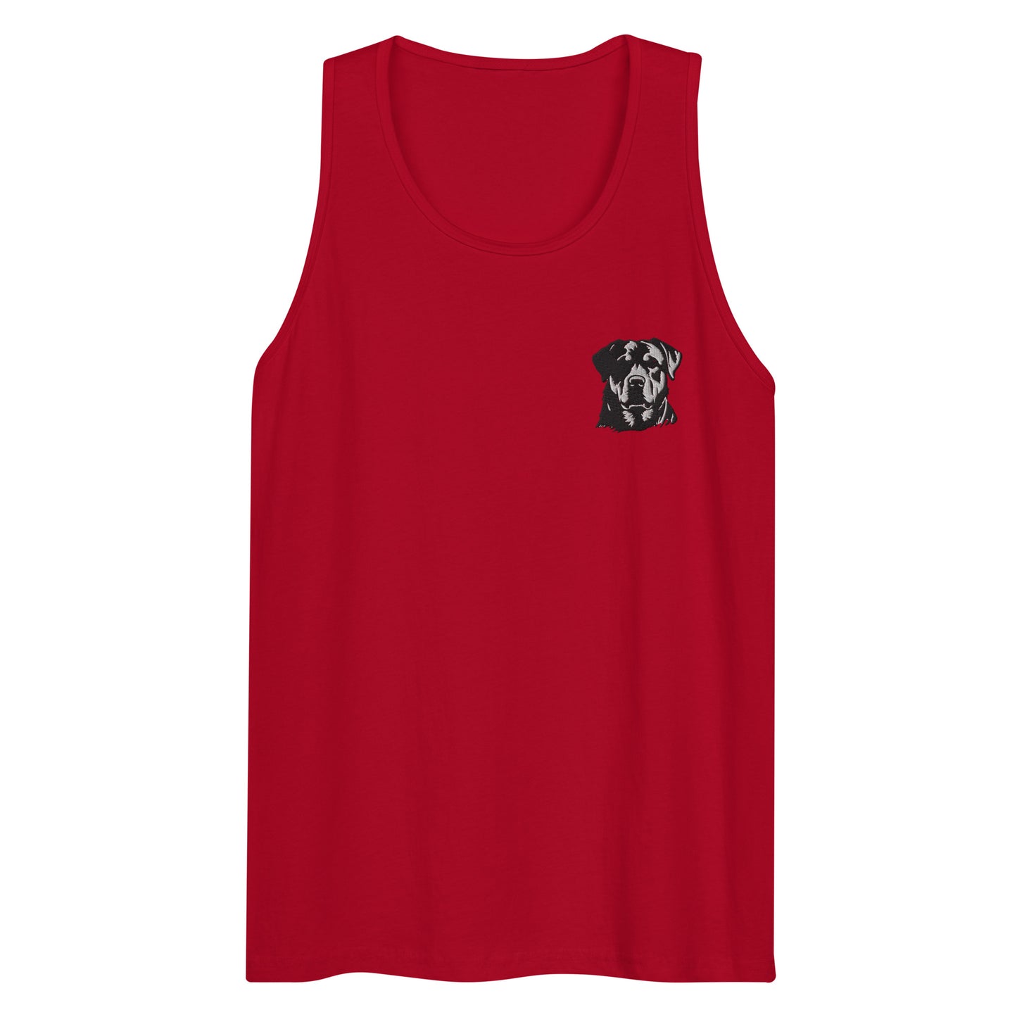 Embroidered Classic Rottie Men’s Premium Tank Top