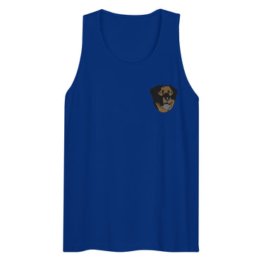 Embroidered Color Rottie Men’s Premium Tank Top