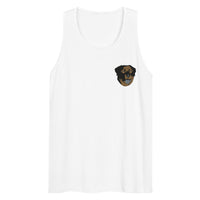 Embroidered Color Rottie Men’s Premium Tank Top