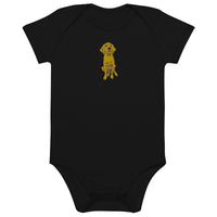 Doodle Boy Classic Embroidered Organic Cotton Baby Bodysuit