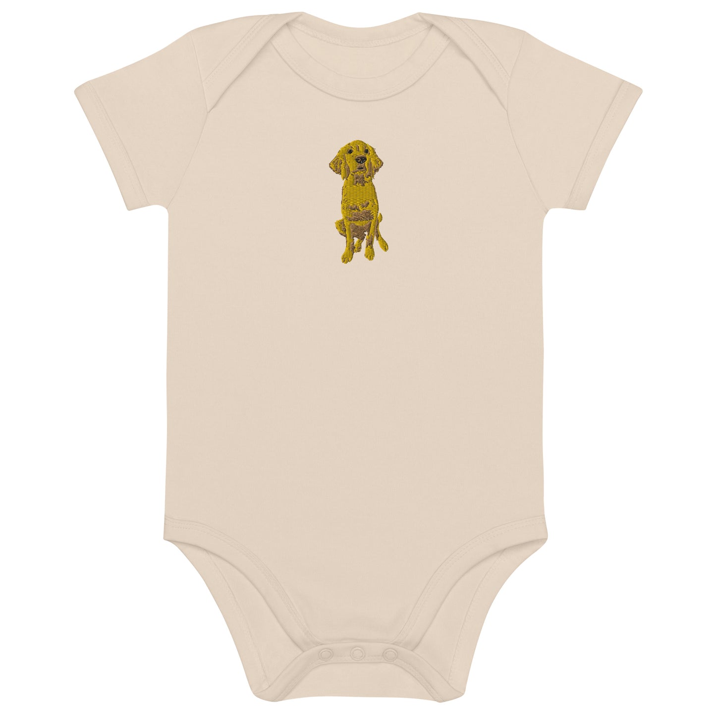 Doodle Boy Classic Embroidered Organic Cotton Baby Bodysuit