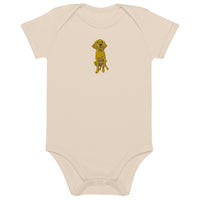 Doodle Boy Classic Embroidered Organic Cotton Baby Bodysuit