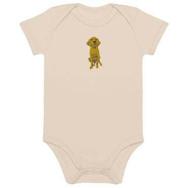 Doodle Boy Classic Embroidered Organic Cotton Baby Bodysuit