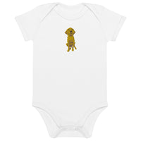 Doodle Boy Classic Embroidered Organic Cotton Baby Bodysuit