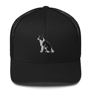 Embroidered Collie Craze Boy Trucker Cap