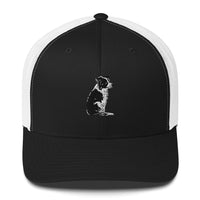 Embroidered Collie Craze Girl Trucker Cap