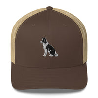 Embroidered Collie Craze Boy Trucker Cap