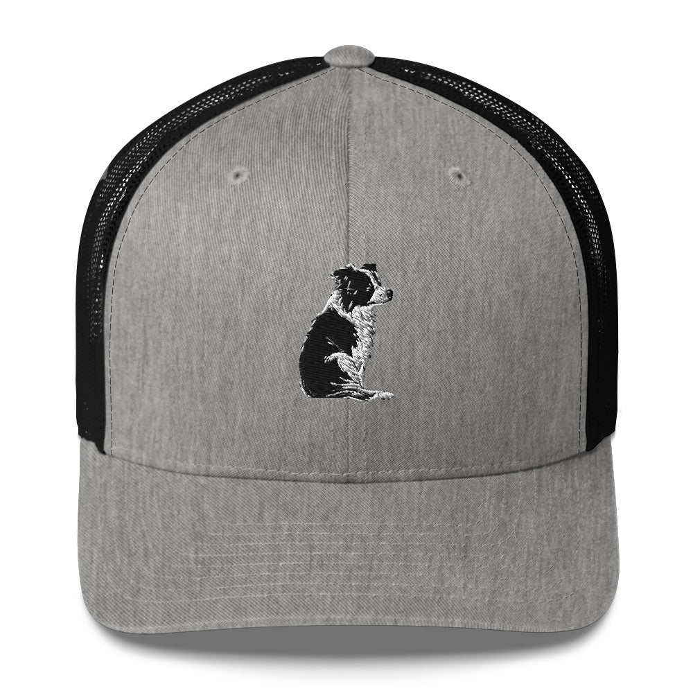 Embroidered Collie Craze Girl Trucker Cap