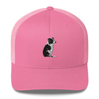 Embroidered Collie Craze Girl Trucker Cap