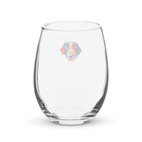 Silly Lab Color Stemless wine glass