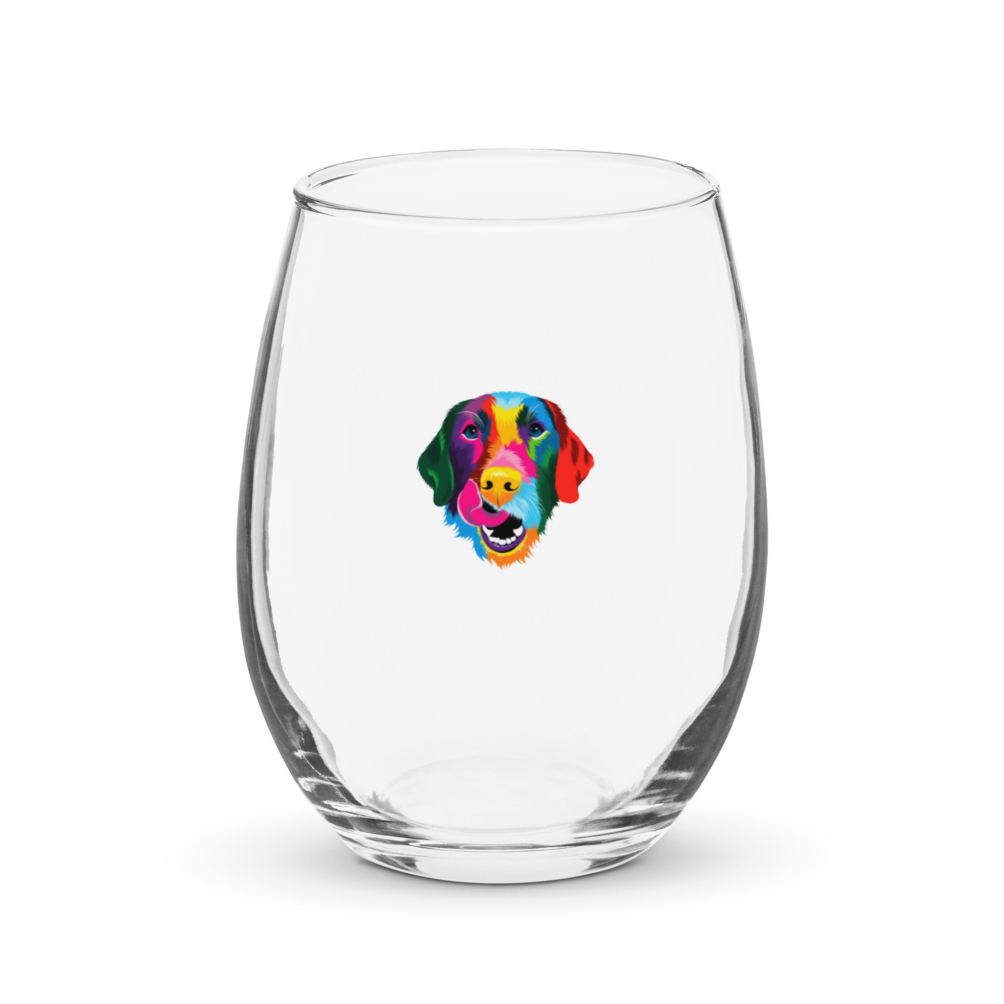 Silly Lab Color Stemless wine glass