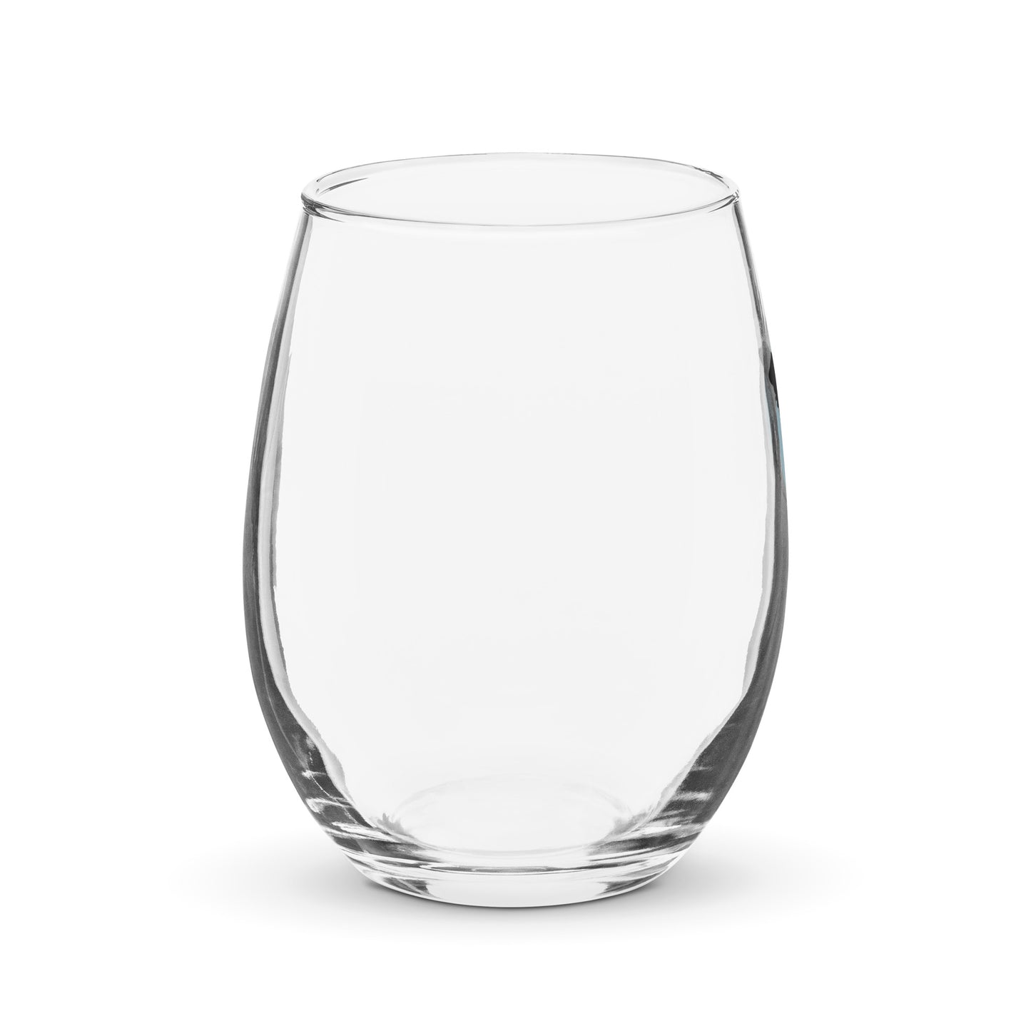 Collie Craze Happy Blue Stemless wine glass