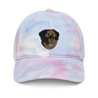 Embroidered Color Rottie Tie dye hat