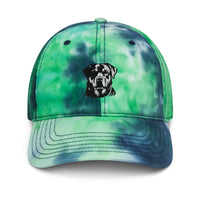 Embroidered Classic Rottie Tie dye hat