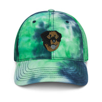 Embroidered Color Rottie Tie dye hat