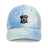 Embroidered Classic Rottie Tie dye hat