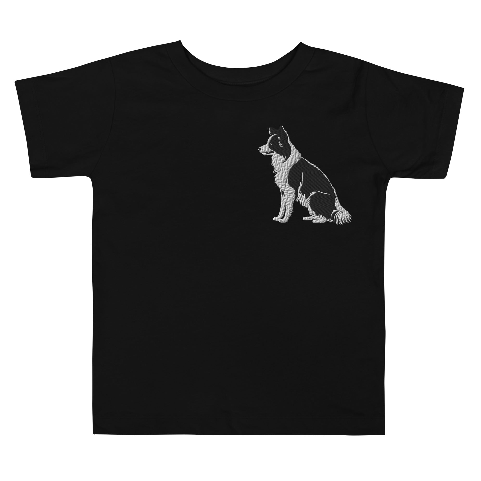 Embroidered Collie Craze Boy Toddler Short Sleeve Tee