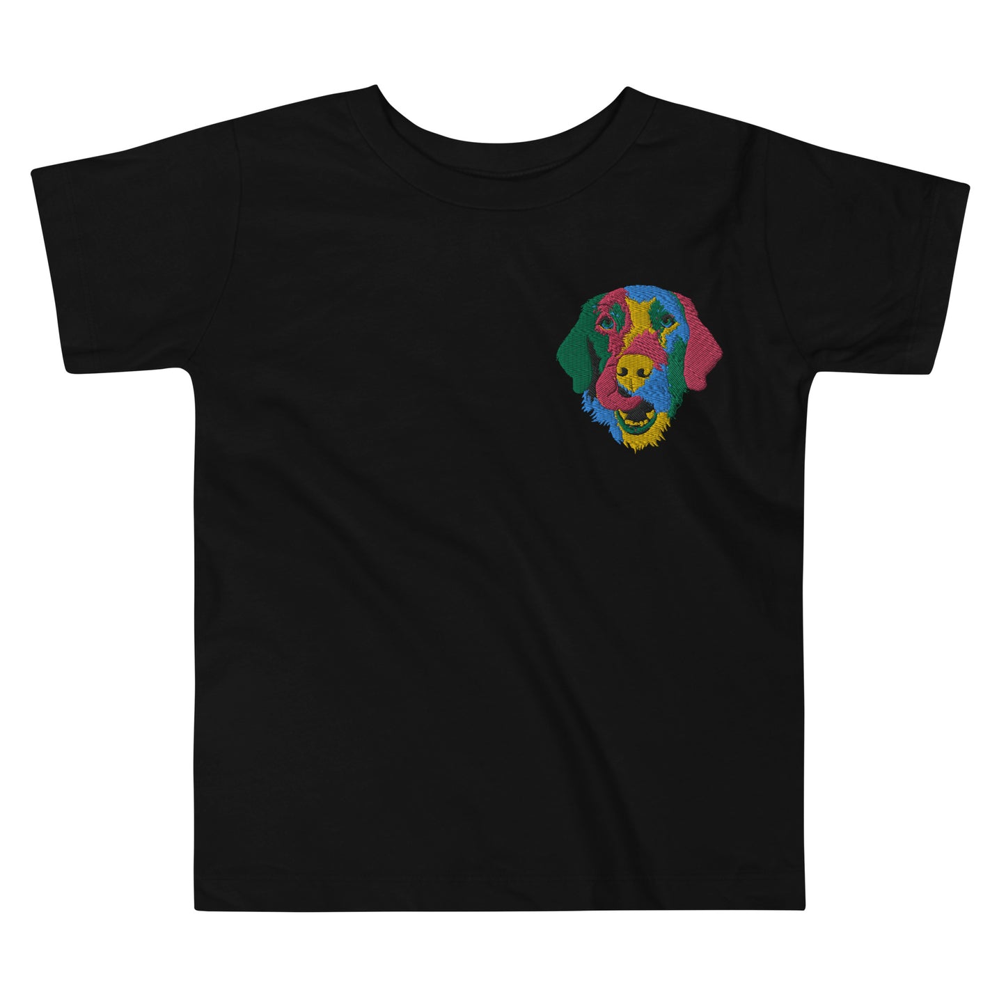 Embroidered Color Silly Lab Toddler Short Sleeve Tee