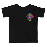 Embroidered Color Silly Lab Toddler Short Sleeve Tee