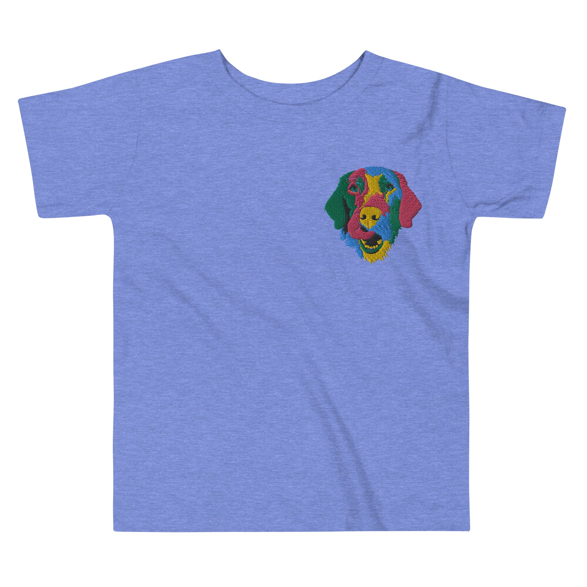 Embroidered Color Silly Lab Toddler Short Sleeve Tee