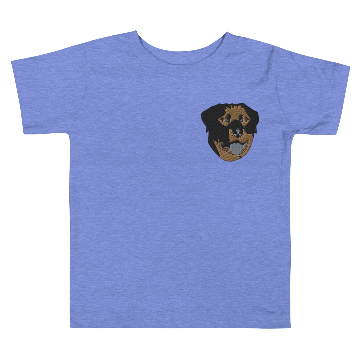 Embroidered Color Rottie Toddler Short Sleeve Tee