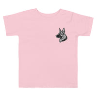 Embroidered Classic Shepherd Girl Toddler Short Sleeve Tee