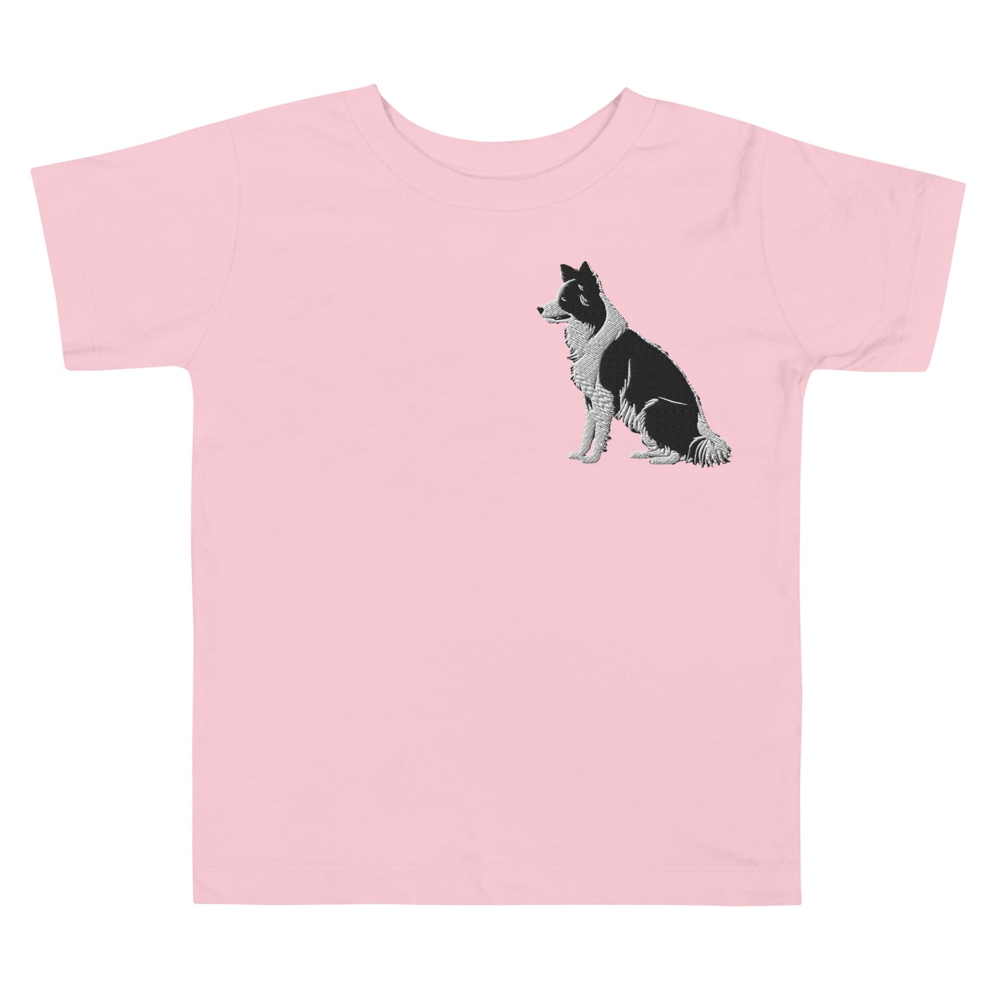 Embroidered Collie Craze Boy Toddler Short Sleeve Tee