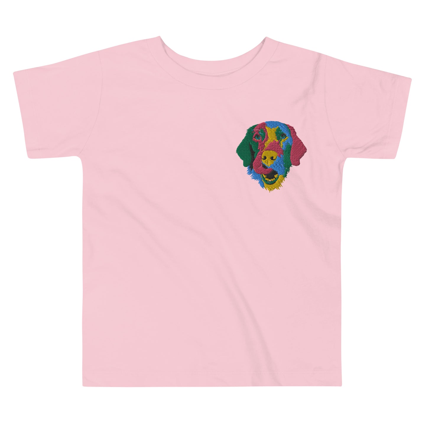 Embroidered Color Silly Lab Toddler Short Sleeve Tee