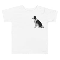 Embroidered Collie Craze Boy Toddler Short Sleeve Tee